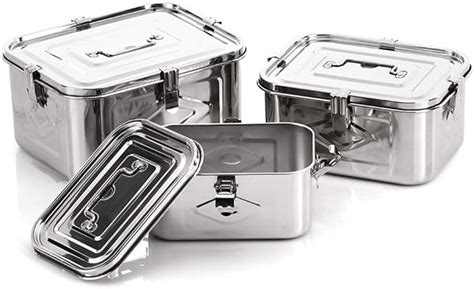 stainless steel kitchen storage box|rectangular stainless steel containers.